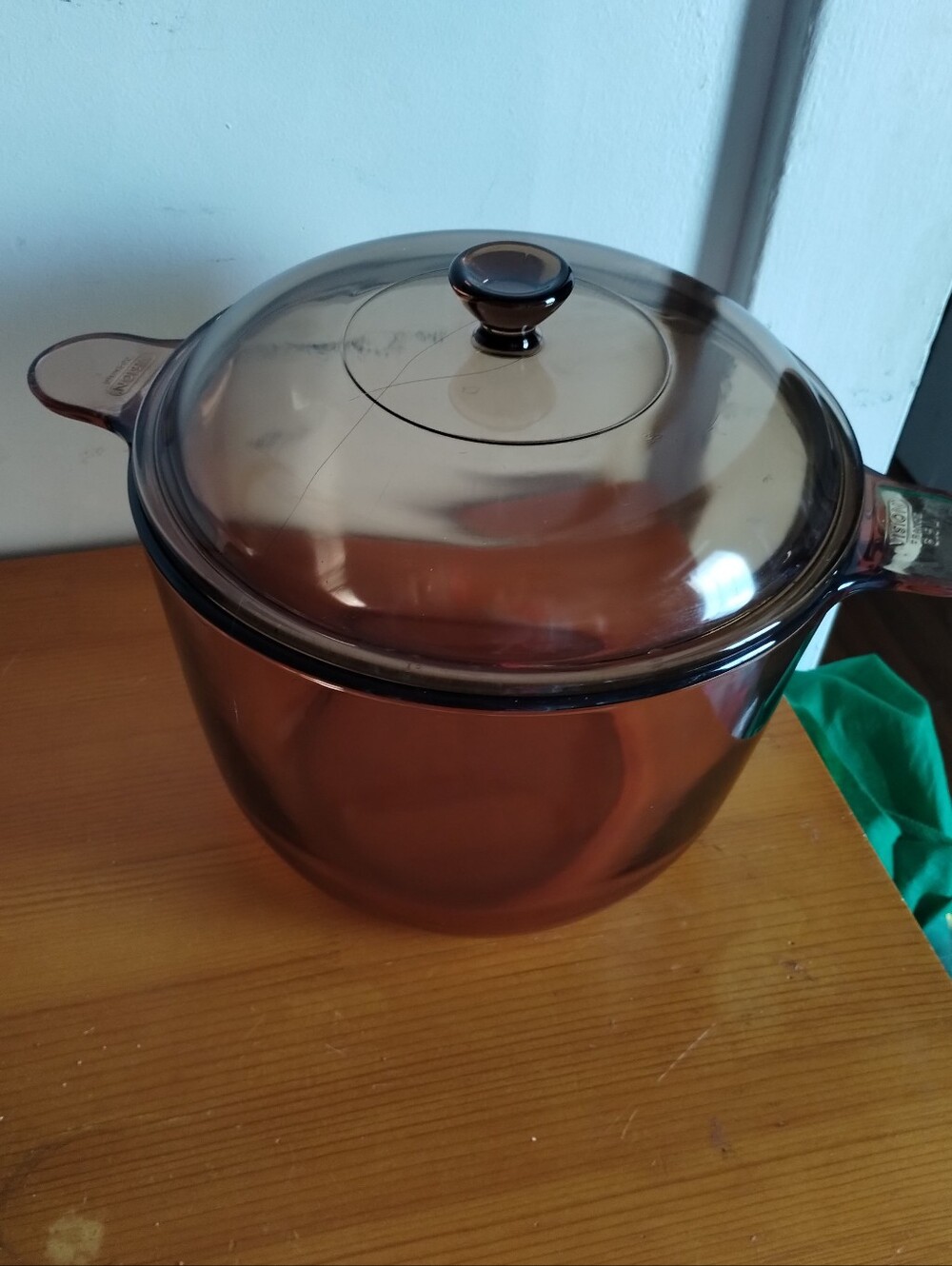 Vision CorningAmber Glass Casserole Pot with Lid - 3.5l Home Kitchen
